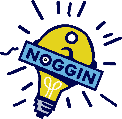 Noggin Lightbulb Pose - Noggin Lightbulb Logo (514x502), Png Download