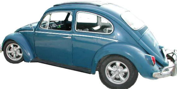 Volkswagen Beetle - Blue Vw Beetle Png (570x288), Png Download