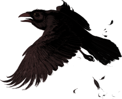 Send A Raven - Raven Png (400x325), Png Download