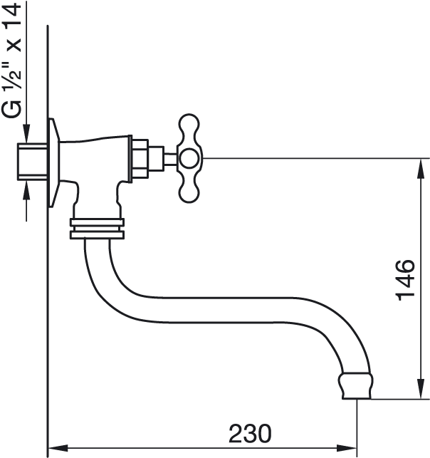 Detall Tecnico 0420 - Detalle De Caño De Agua Y Pared (870x714), Png Download