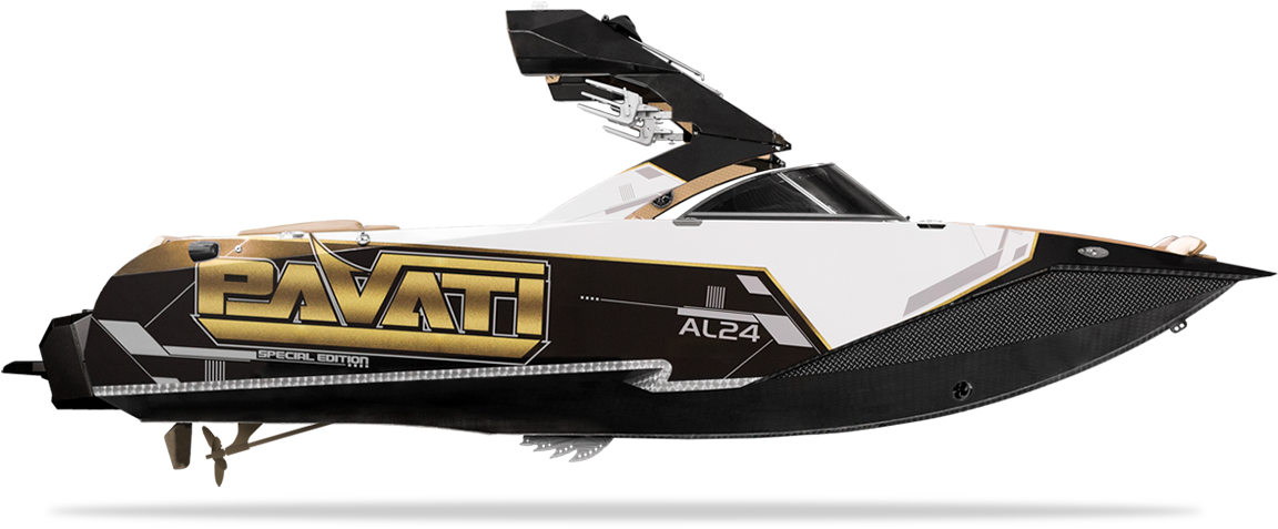 The World's First 100% All-aluminum Wake Surfing Boat - Launch (1260x491), Png Download