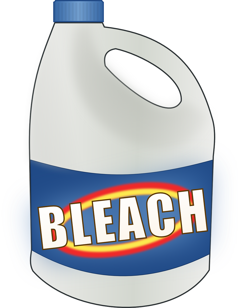 Housekeeping Tips From Our Immune System Life's Building - Bleach Bottle Cartoon (992x1280), Png Download