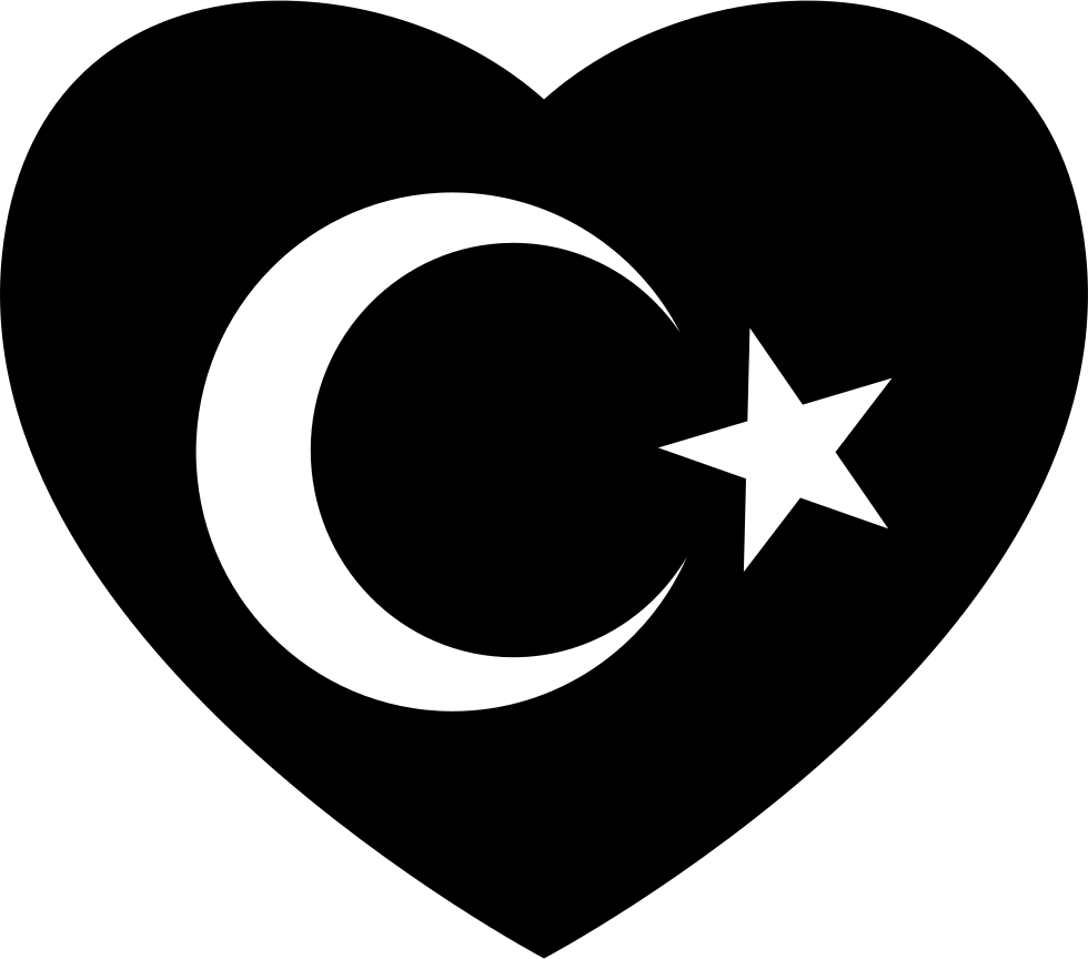 Heart Flag Of Turkey Comments - Heart Play Button Png (980x864), Png Download