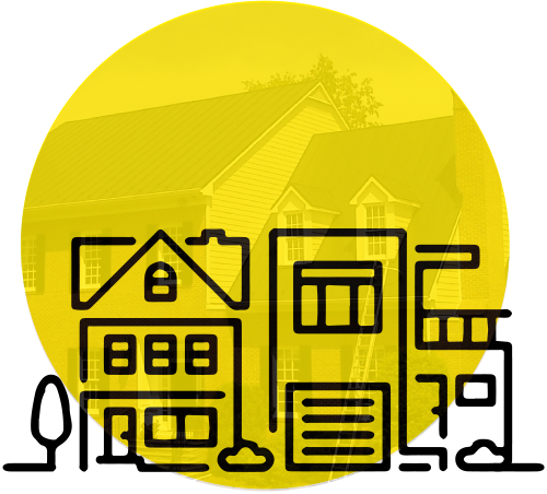 Gutterman Homepage Icon Large - Real Estate (500x452), Png Download