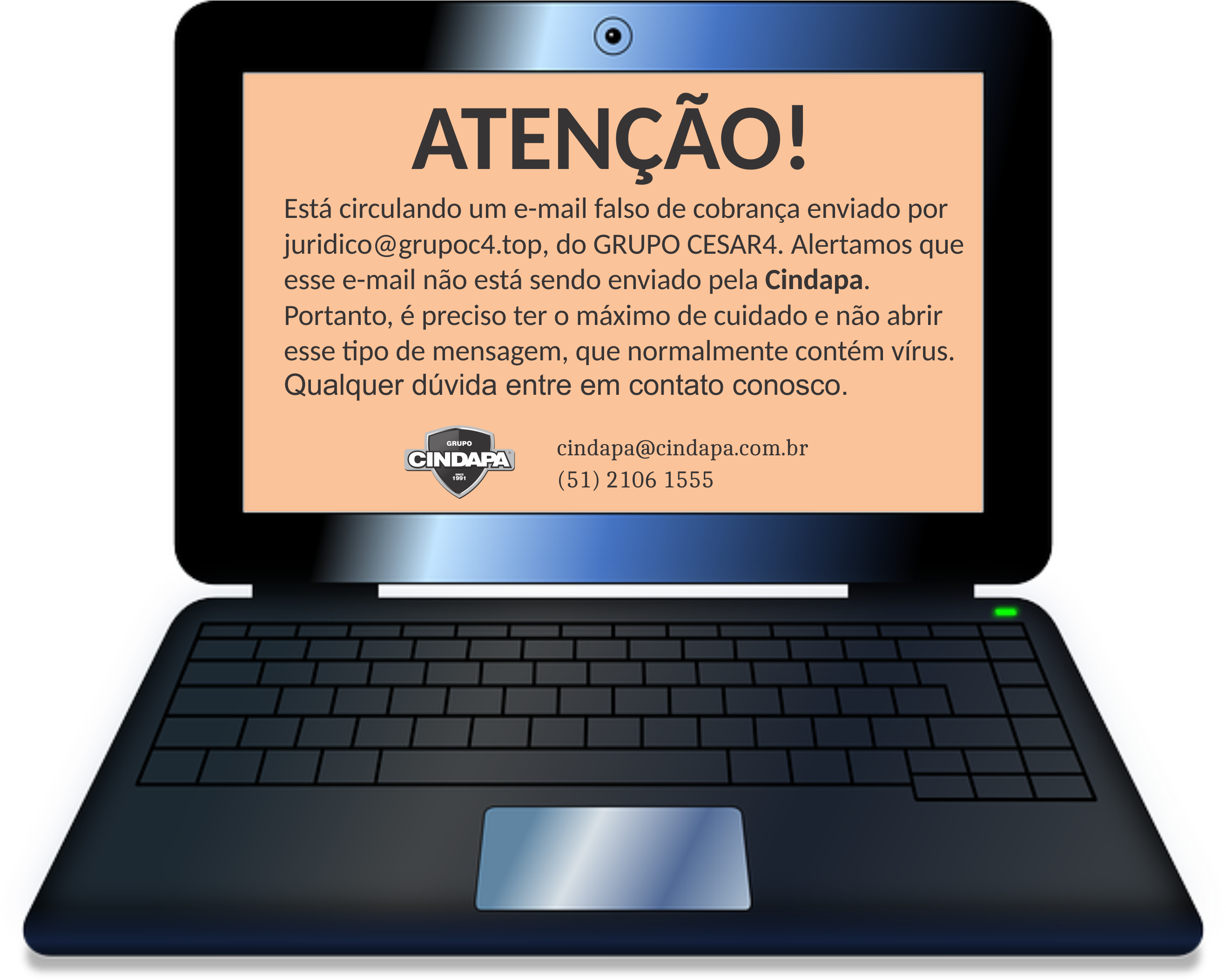Alerta Email Falso - Netbook (2667x2104), Png Download