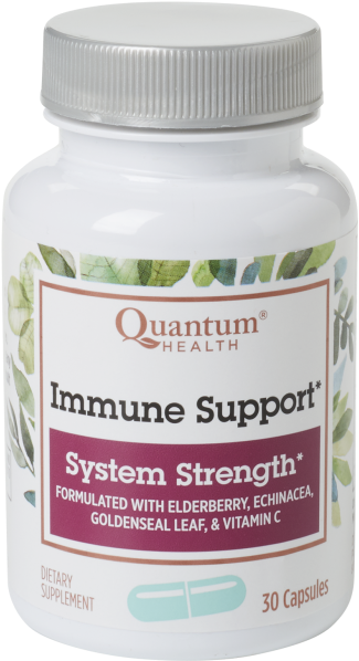 Supplement To Build Immune System - Quantum Health Immune Support (343x618), Png Download