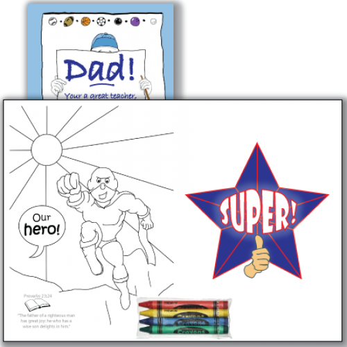 Color Super Dad By Uncle Pokey - Uncle Pokey Exclusive Card, Color Super Dad, Multicolor (500x500), Png Download