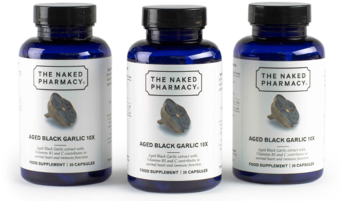 Aged Black Garlic 3 Pack - Naked Pharmacy Aged Black Garlic 10x 30 Capsule (480x299), Png Download