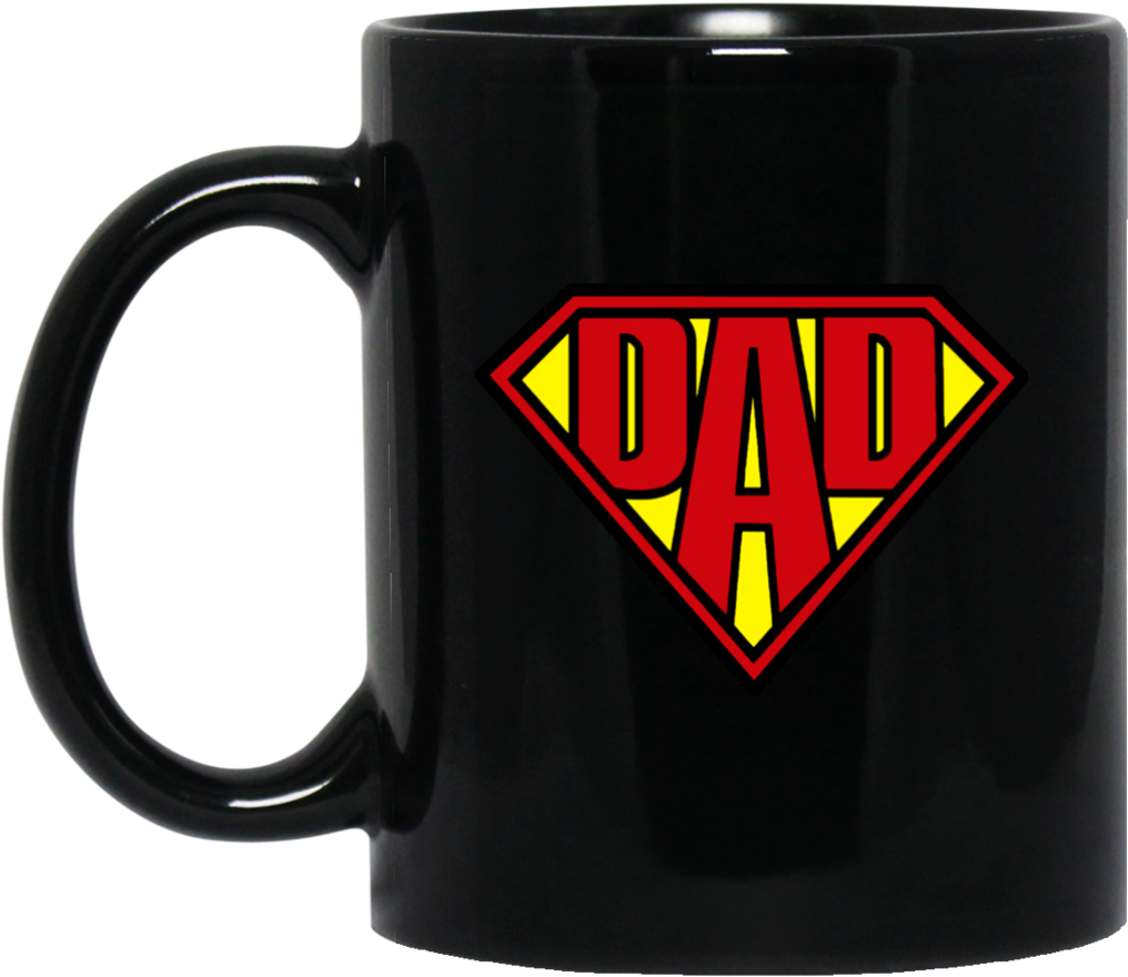 Super Dad Man Mug Cup Coffee Gifts Fathers Day - Mug (1024x1024), Png Download