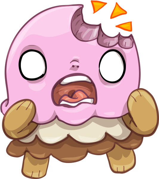 Shocking Clipart Facebook - Messenger Ice Cream Emoji (600x600), Png Download