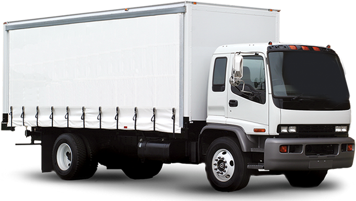 Curtain Side Truck (918x400), Png Download
