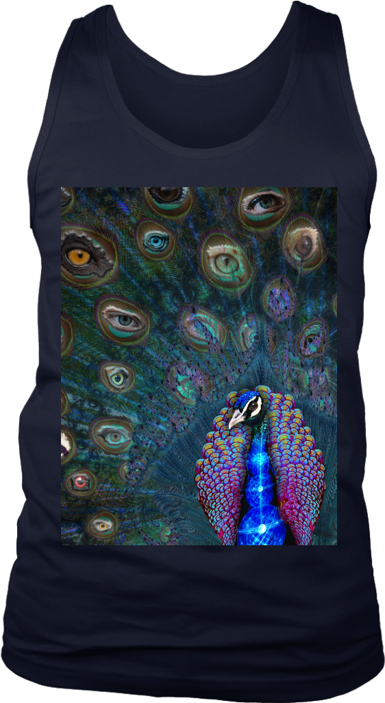 All Seeing Eye Men's Tank - Feather Art Shirts (1024x1024), Png Download