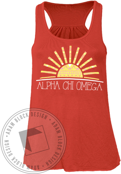 Alpha Chi Omega Sunny Skies Tank - Rush Sigma Nu Shirt (464x585), Png Download