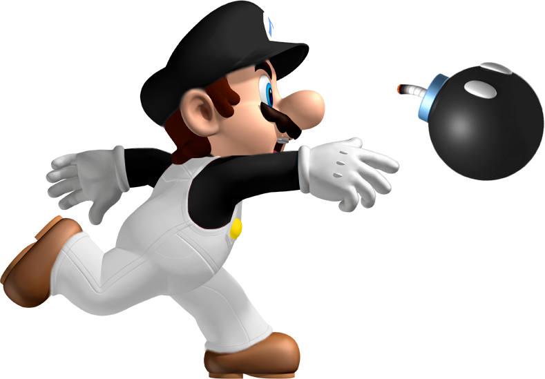 Bomb Mario Nsmbdiy - Mario Throwing A Mushroom (789x549), Png Download
