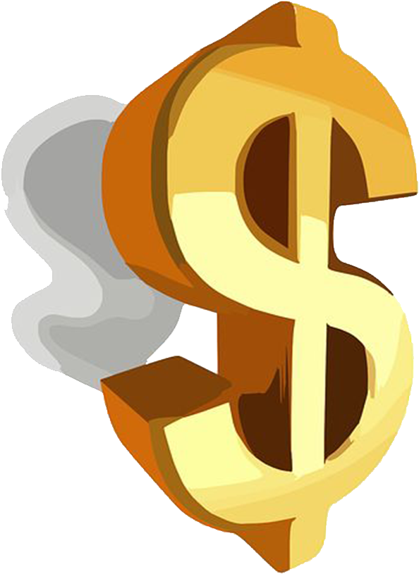 Inversión Controlada - Simbolo De Dinero Dibujo (1391x1020), Png Download