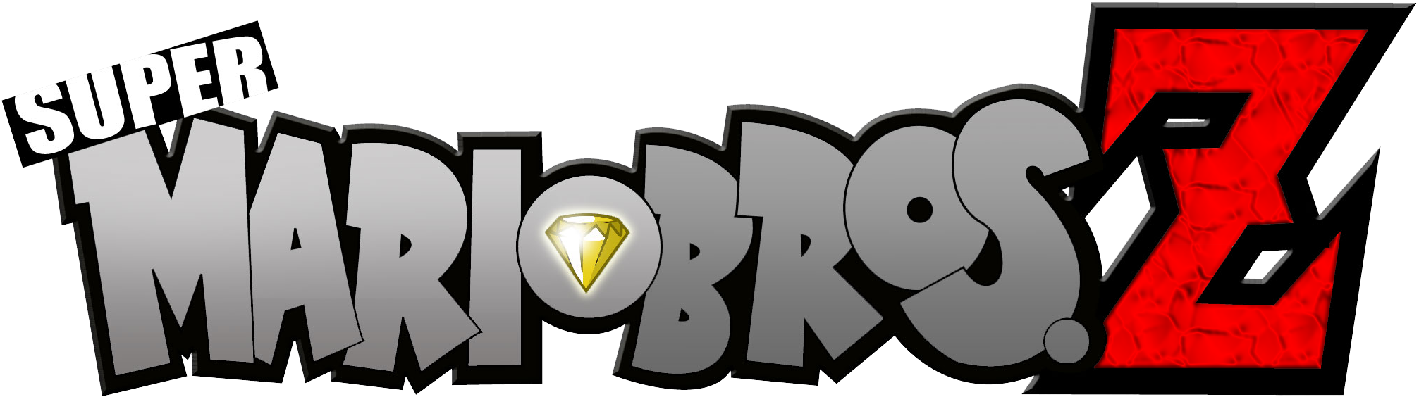 Super Mario Bros - Super Mario Bros Z Logo (2077x722), Png Download