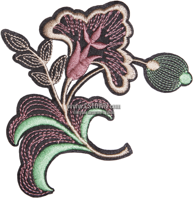 High-quality Vintage Flower Iron On Patch - Motif (780x780), Png Download