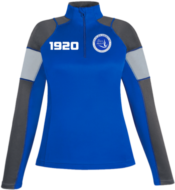 Zeta Phi Beta Ladies Quick Performance Interlock Quarter-zip - Polo Shirt (580x580), Png Download