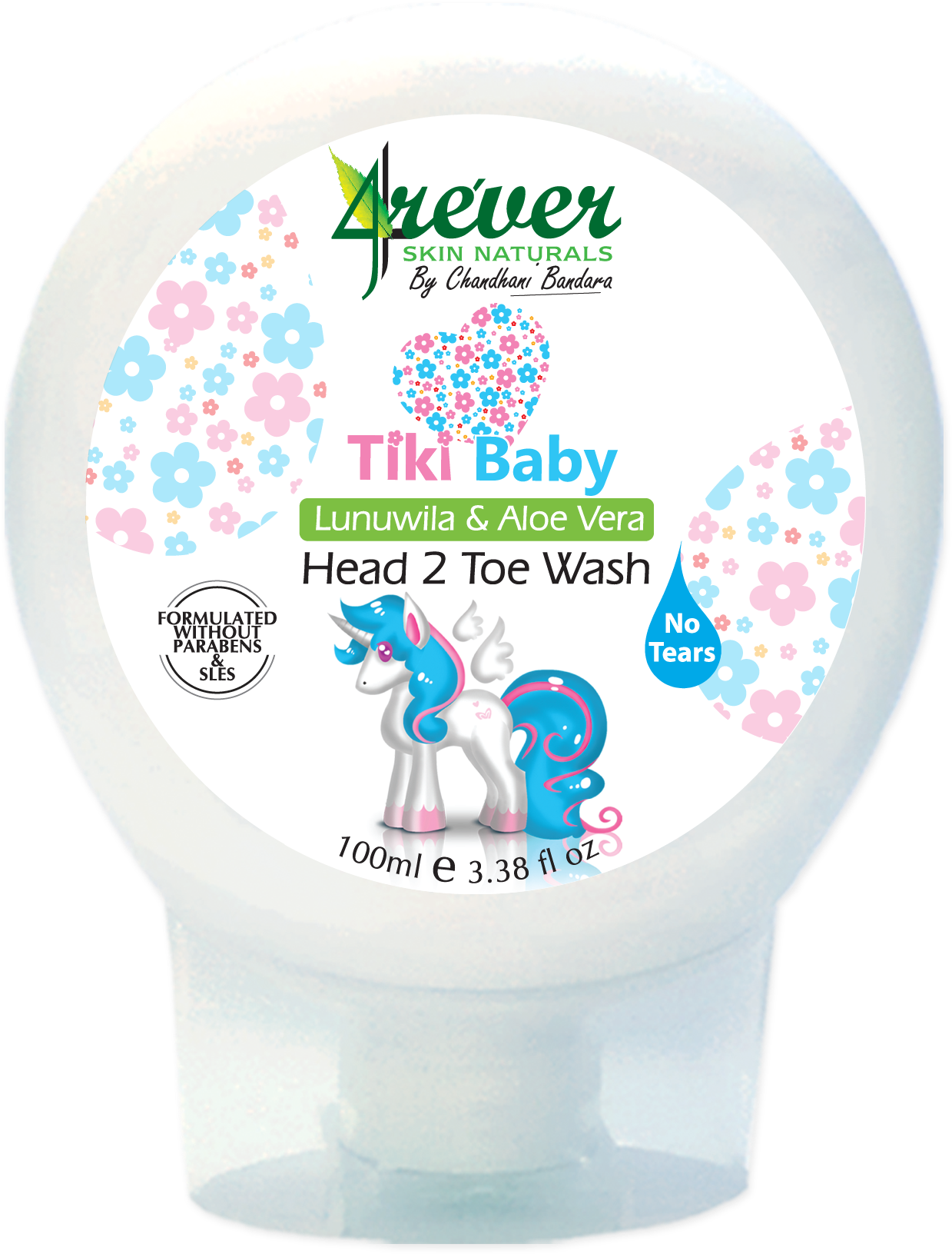 Tiki Baby Head 2 Toe Wash - 4ever Skin Naturals (1800x1800), Png Download
