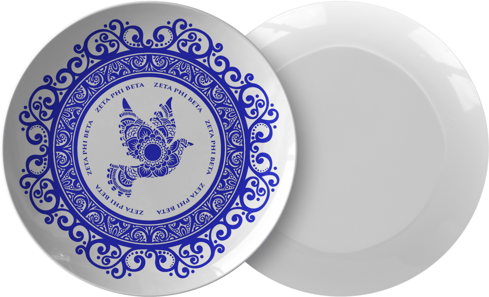 Zeta Phi Beta Plate (2000x2000), Png Download