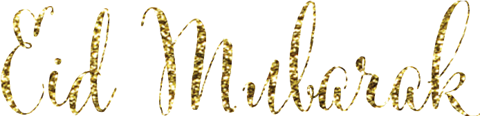 Yours Truly, Huda - Transparent Eid Mubarak Png (762x167), Png Download