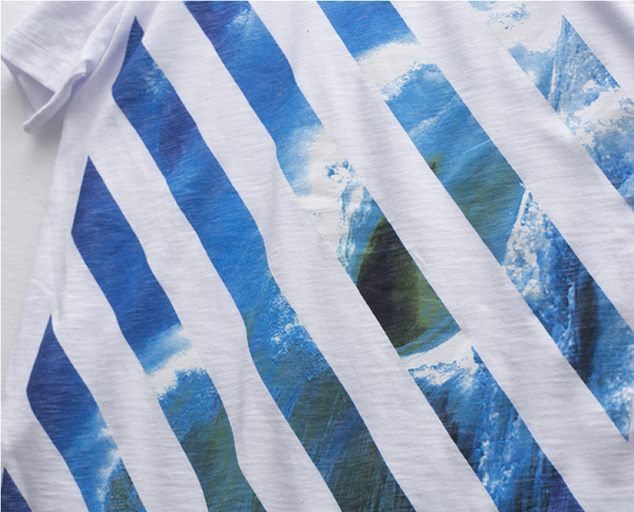 Off White Sky Blue Stripe (900x900), Png Download