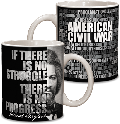 Frederick Douglass Graphic Ceramic Mug - Coffee Cup (432x432), Png Download