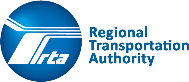 Rta Horz Blue - Regional Transportation Authority Chicago (840x359), Png Download