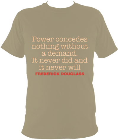 Frederick Douglass Power T-shirt - Love You More Than (420x480), Png Download