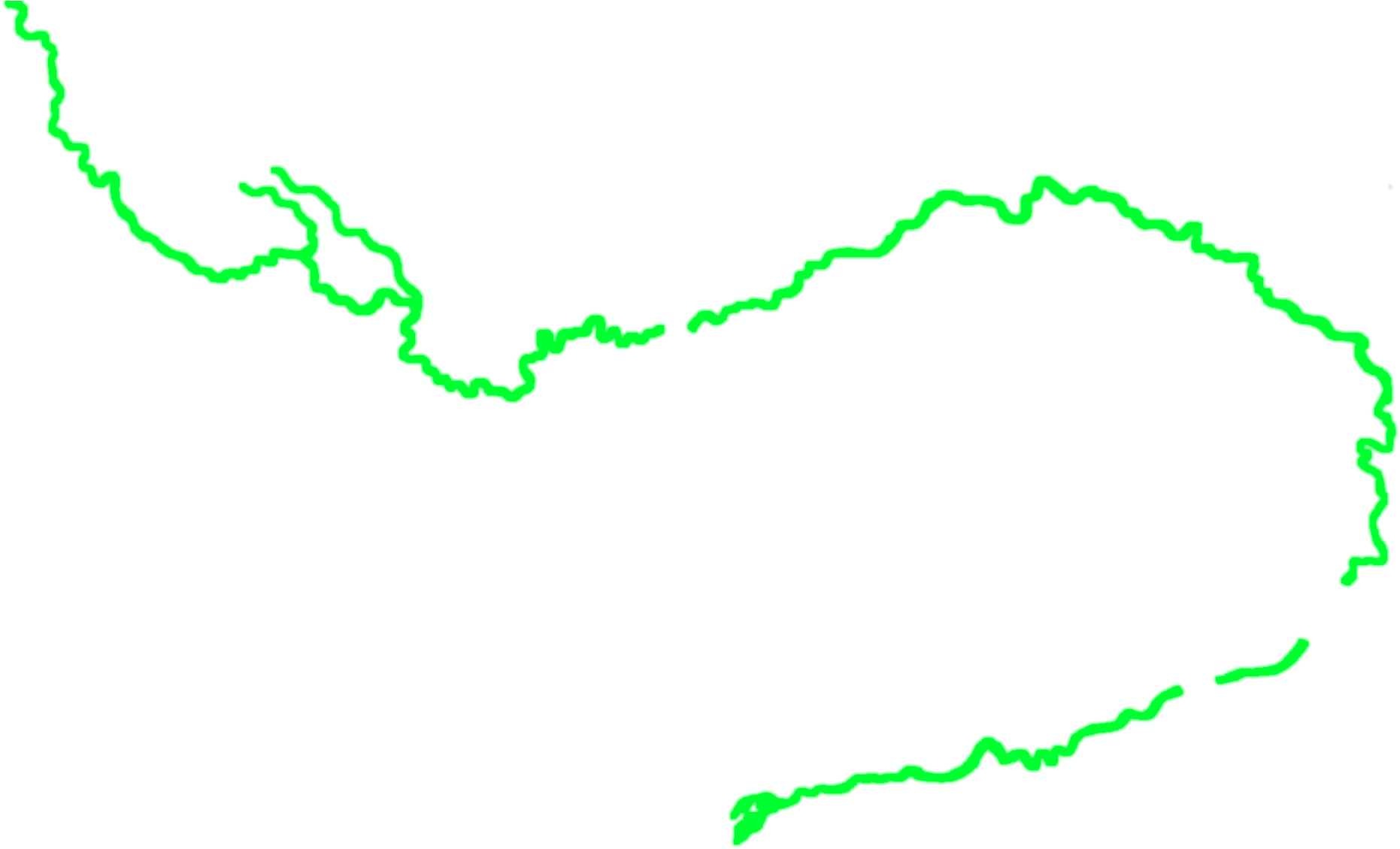 Map Overlay Serpent River - Plot (2544x1634), Png Download