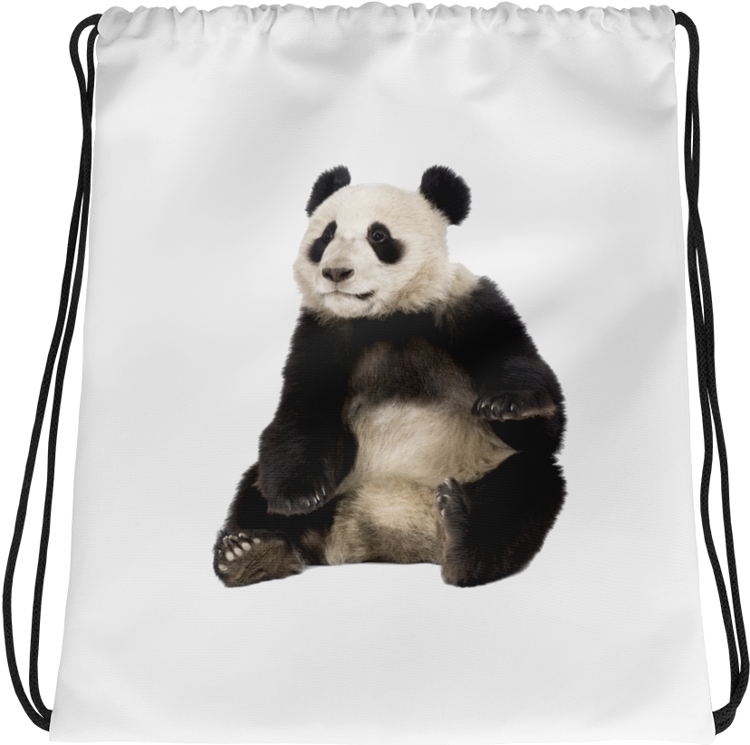 Giant-panda Print Drawstring Bag - Endangered Species: Let The Game Begin (1000x1000), Png Download