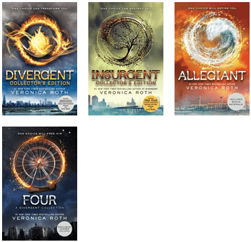 The Divergent Series - Divergent By Veronica Roth (436x393), Png Download