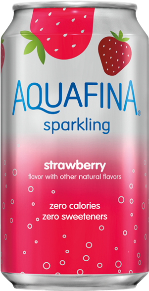 Zero Sweeteners - Aquafina Sparkling (300x700), Png Download