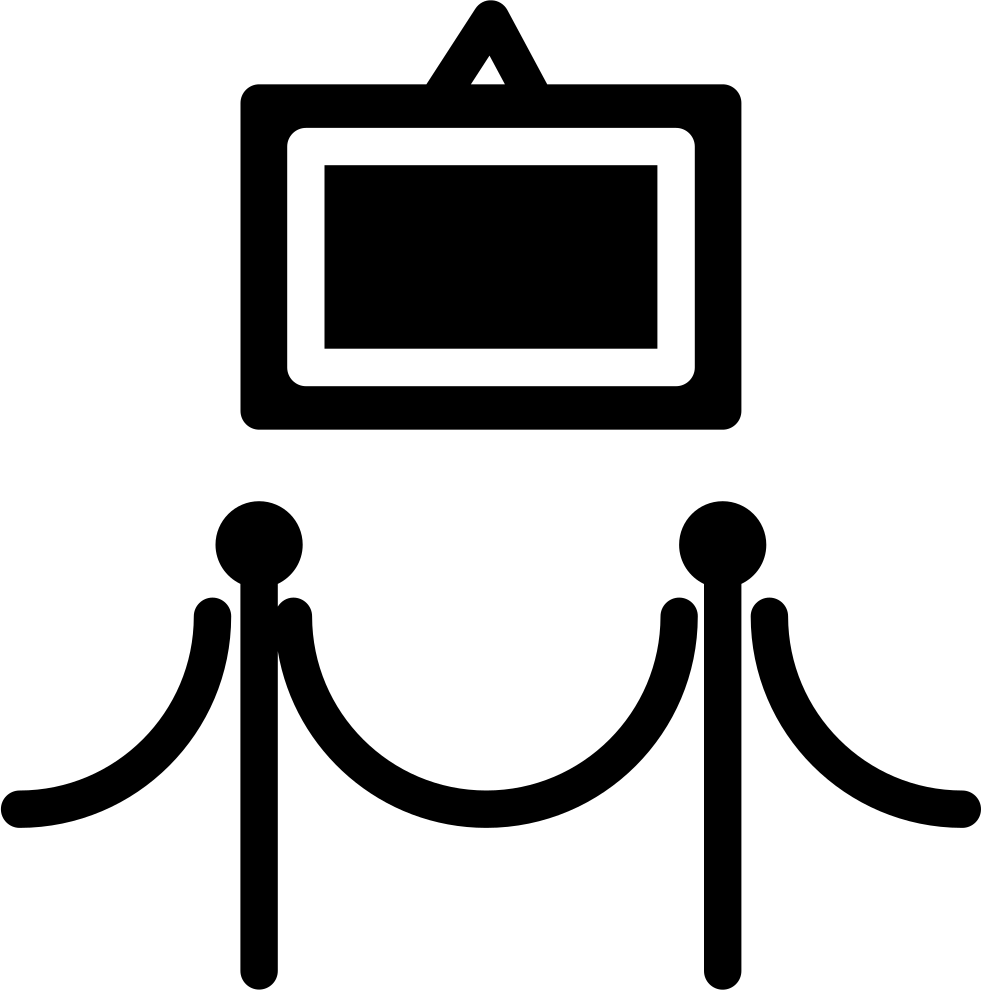 Painting Exhibit In Fine Art Museum Comments - Exhibition Symbol (981x990), Png Download