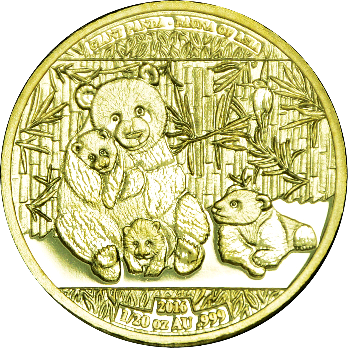 World Stars Giant Panda - Gold (1181x1181), Png Download