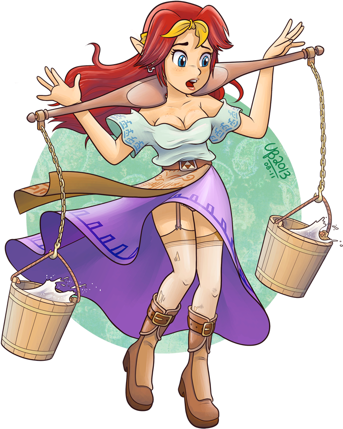 The Legend Of Zelda - Legend Of Zelda Malon Milk (850x1100), Png Download