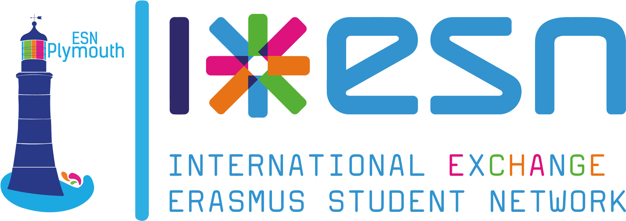 Esn Plymouth - Erasmus Student Network (2454x1066), Png Download