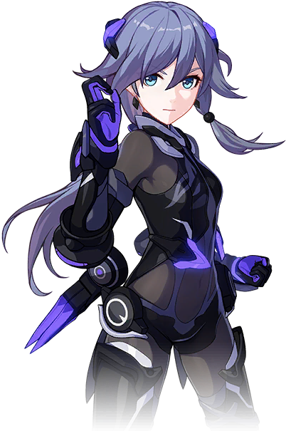 Fuka Black Knight Full Moon - Fu Hua Honkai Impact (464x660), Png Download
