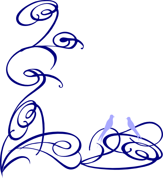 Decorative Swirl Clip Art Clipart - Calligraphy Swirl Clip Art Free (546x596), Png Download