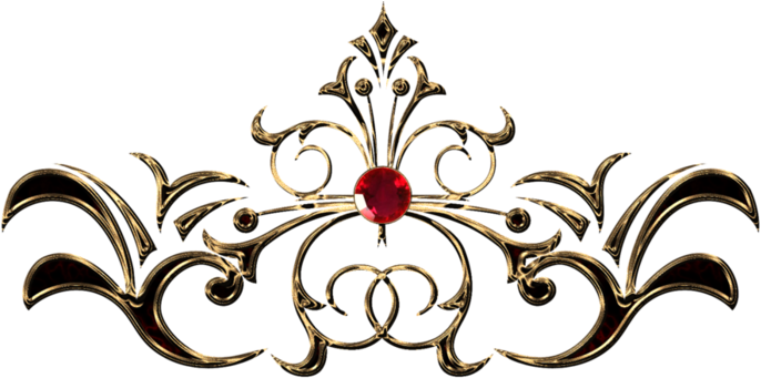 Bunga Vintage Ornament (698x343), Png Download