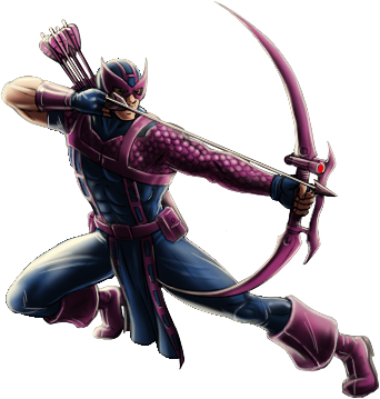 Hawkeye Heroic Age Ios - Marvel Avengers Alliance Hawkeye Classic (342x359), Png Download