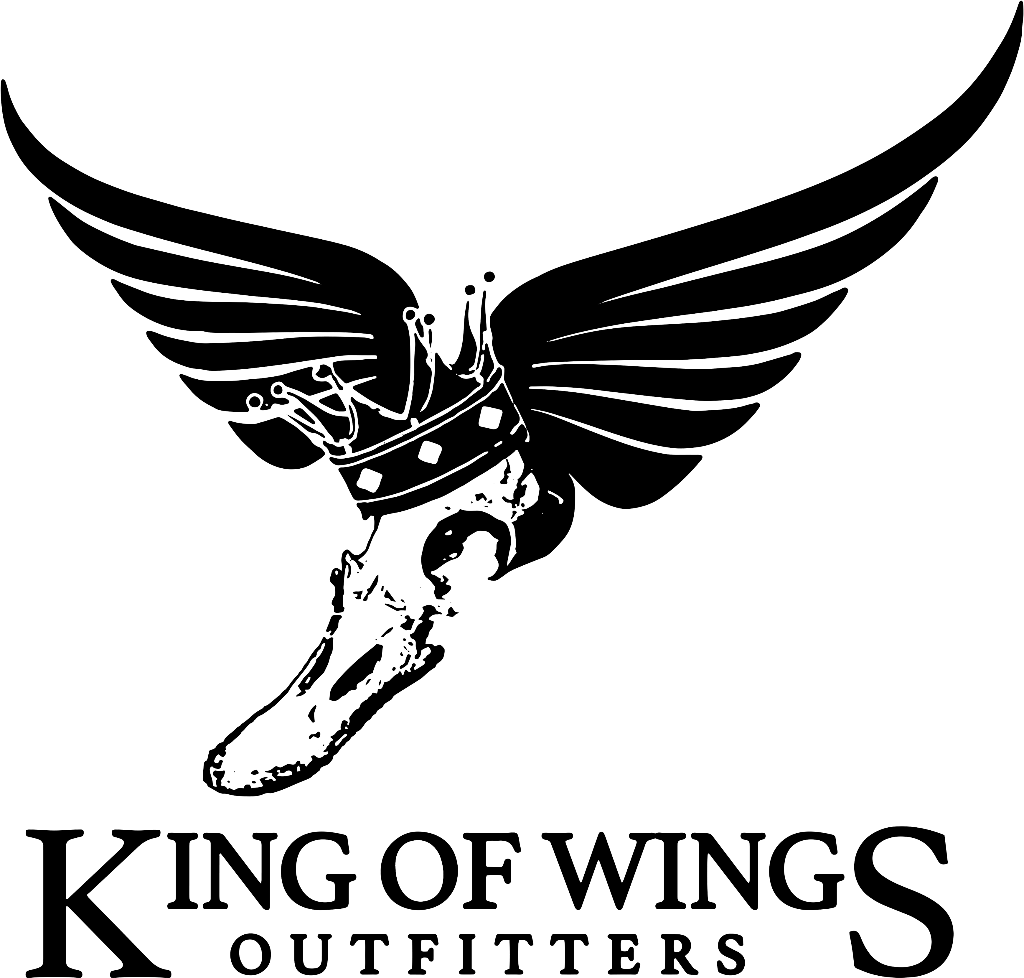For Big Game Hunts Of Exotics And Whitetail Deer Hunts - Kings And Wings Logo (4096x3925), Png Download