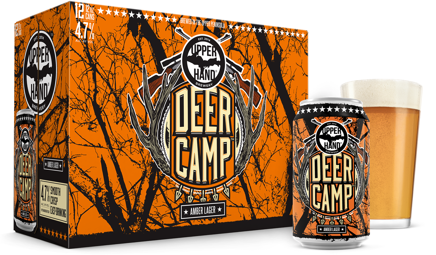Deer Camp Brand Rendering - Upper Hand Deer Camp Beer (1638x983), Png Download