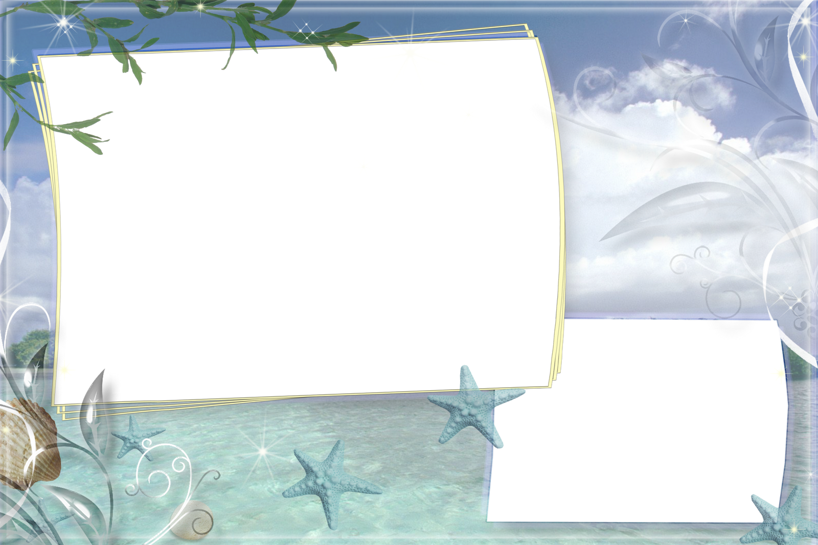 Ice Frame Png Download - Summer Vacation (1600x1067), Png Download