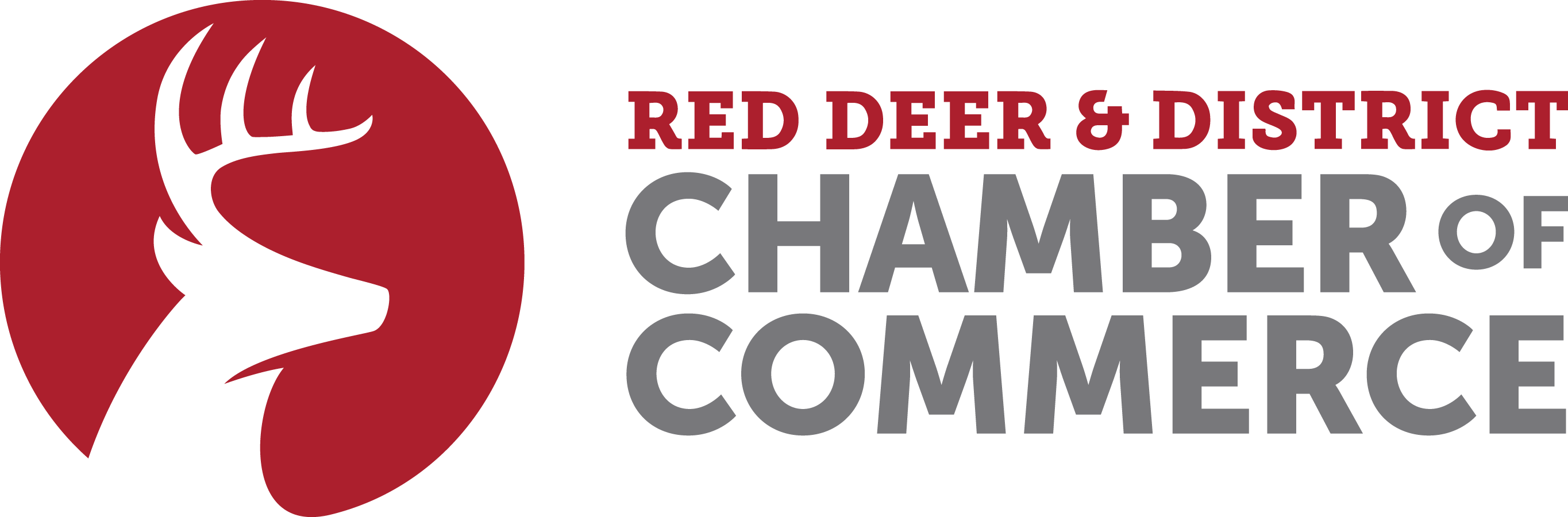 Red Deer Chamber Of Commerce Logo - Red Deer Chamber Logo (2729x900), Png Download