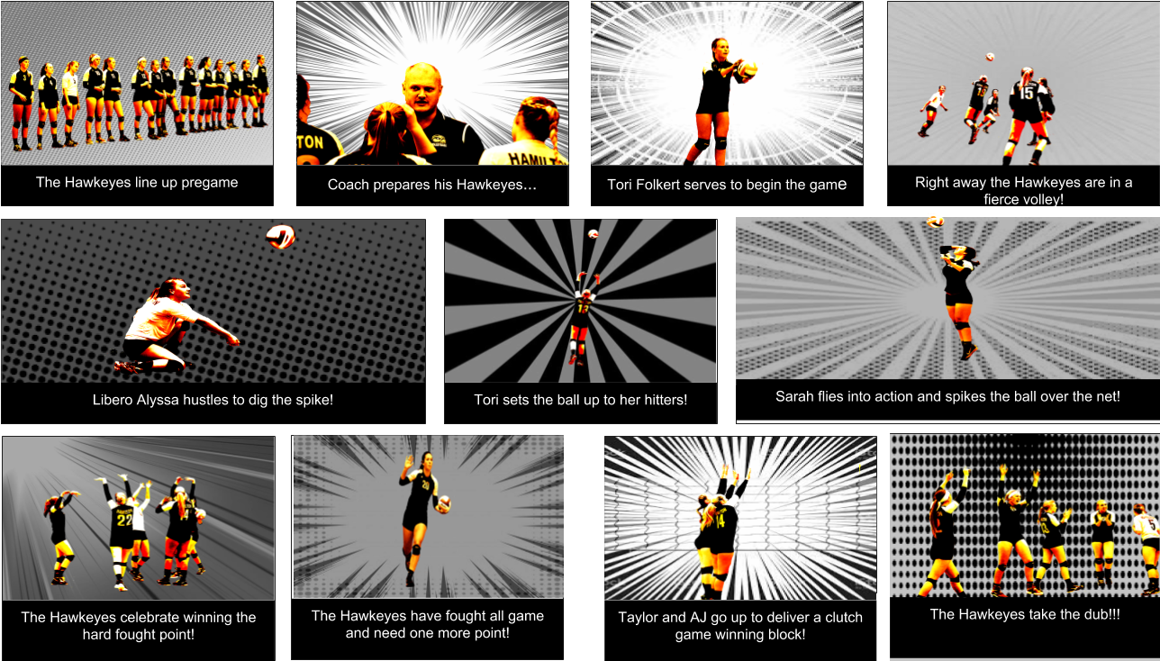 Epic Volleyball Comic Strip - Graphic Design (1287x748), Png Download