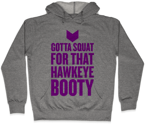 Gotta Squat For That Hawkeye Booty Hooded Sweatshirt - Science Ugly Sweater (484x484), Png Download
