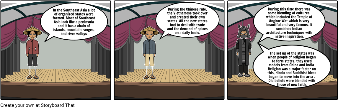 Formation Of States In Southeast Asia - Cartoon (1164x385), Png Download