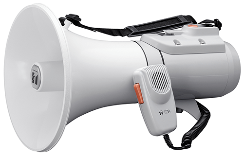 Gjallarhorn - Toa Er-2215w Shoulder Megaphone 15 W- Whistle- White/gray (500x500), Png Download