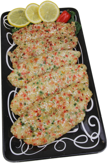 Coconut Encrusted Tilapia Fillets With Mango - Tilapia (396x600), Png Download